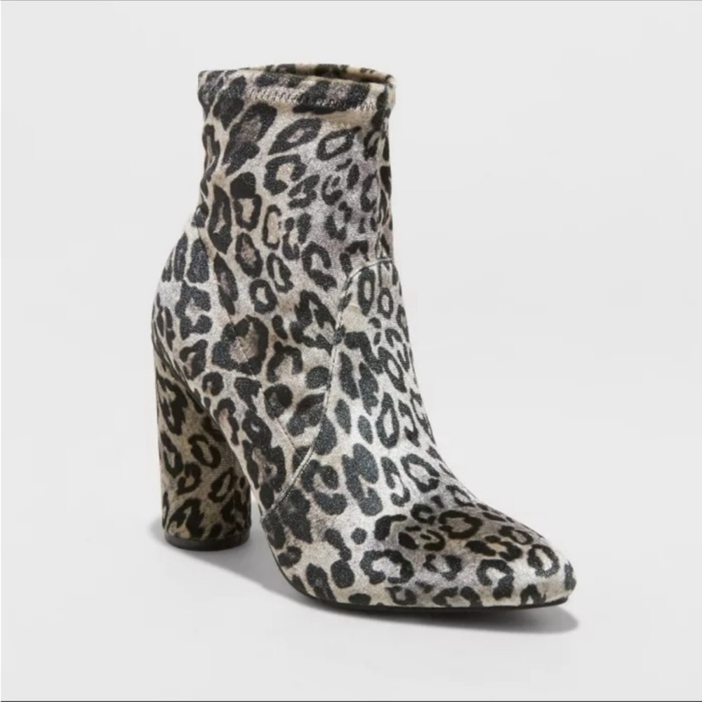 Target: A New Day- Velvet Slip On Ankle Booties